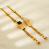 Wholesale Electroplated Geometric Stainless Steel Bracelet With Square Watch Unisex Jewelry