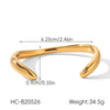 Wholesale Electroplated Geometric Stainless Steel Bracelet With Versatile Design