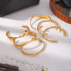 Wholesale Electroplated Geometric Stainless Steel Bracelet With Versatile Design