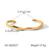Wholesale Electroplated Geometric Stainless Steel Bracelet With Versatile Design