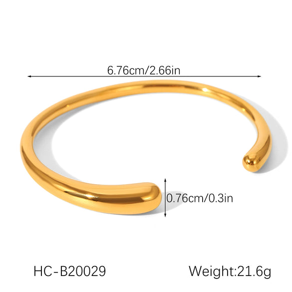 Wholesale Electroplated Geometric Stainless Steel Bracelet With Versatile Design