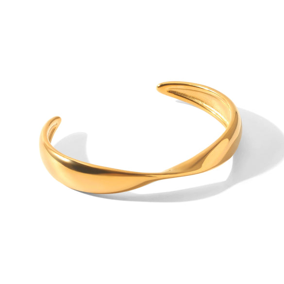 Wholesale Electroplated Geometric Stainless Steel Bracelet With Versatile Design