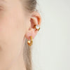 Wholesale Electroplated Geometric Stainless Steel Cring Earrings For Women