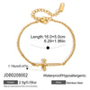 Wholesale Electroplated Geometric Stainless Steel Cross Bracelet With White Zircon Unisex