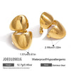 Wholesale Electroplated Geometric Stainless Steel Ear Clips For Women
