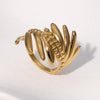 Wholesale Electroplated Geometric Stainless Steel Ear Ring For Women
