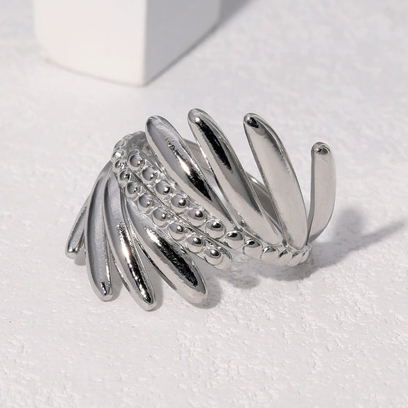 Wholesale Electroplated Geometric Stainless Steel Ear Ring For Women