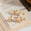Wholesale Electroplated Geometric Stainless Steel Earrings For Women Light Luxury Minimalist Style