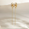 Wholesale Electroplated Geometric Stainless Steel Earrings For Women Modern Minimalist Style