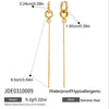 Wholesale Electroplated Geometric Stainless Steel Earrings For Women Modern Minimalist Style