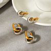 Wholesale Electroplated Geometric Stainless Steel Earrings For Women