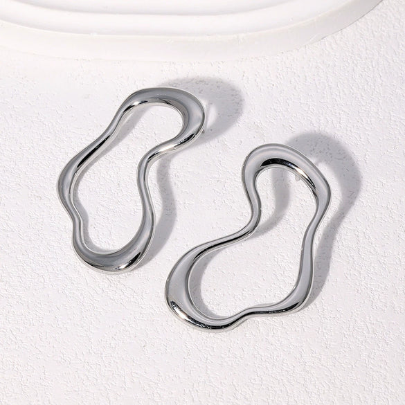 Wholesale Electroplated Geometric Stainless Steel Earrings For Women