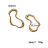 Wholesale Electroplated Geometric Stainless Steel Earrings For Women