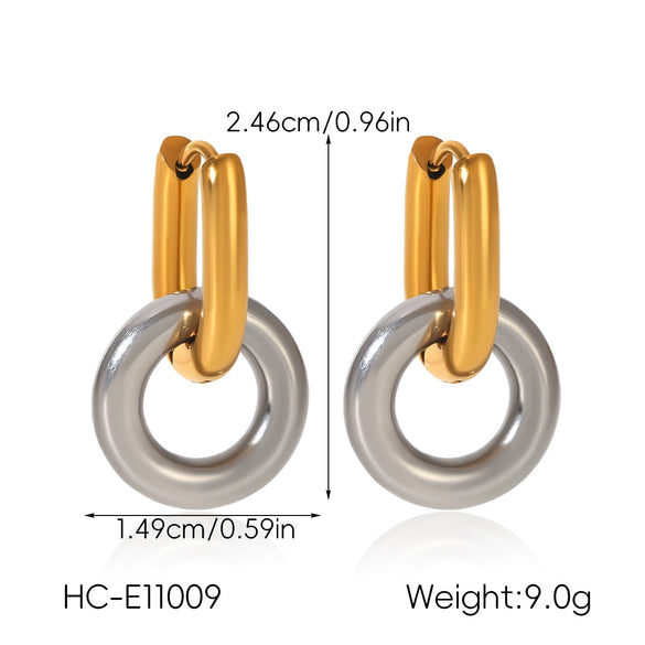 Wholesale Electroplated Geometric Stainless Steel Earrings For Women