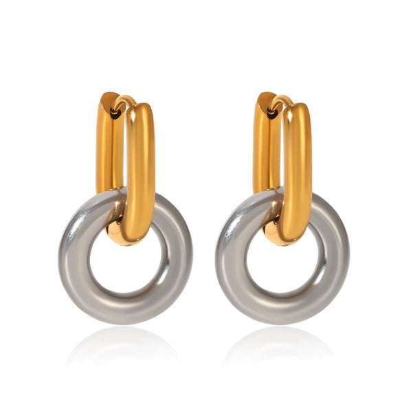 Wholesale Electroplated Geometric Stainless Steel Earrings For Women