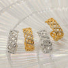 Wholesale Electroplated Geometric Stainless Steel Mesh Earrings For Women