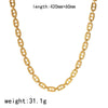 Wholesale Electroplated Geometric Stainless Steel Necklace And Bracelet Set Jewelry Accessories For Women