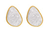 Wholesale Electroplated Geometric Stainless Steel Oildrip Earrings For Women