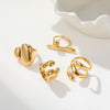 Wholesale Electroplated Geometric Stainless Steel Open Ring For Women With Light Luxury Design