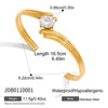 Wholesale Electroplated Geometric Stainless Steel Open Zircon Bracelet Jewelry For Women