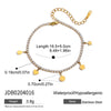 Wholesale Electroplated Geometric Stainless Steel Pendant Bracelet For Women