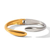 Wholesale Electroplated Geometric Stainless Steel Simple Irregular Open Bracelets Accessories