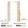Wholesale Electroplated Geometric Stainless Steel Women's Earrings