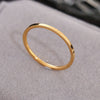 Wholesale Electroplated Geometric Titanium Steel Round Ring For Women And Unisex