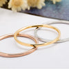 Wholesale Electroplated Geometric Titanium Steel Round Ring For Women And Unisex