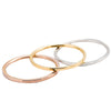 Wholesale Electroplated Geometric Titanium Steel Round Ring For Women And Unisex