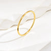 Wholesale Electroplated Geometric Titanium Steel Round Ring For Women And Unisex