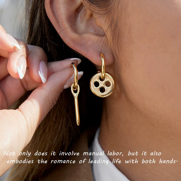 Wholesale Electroplated Geometric Ushaped Stainless Steel Earrings For Women