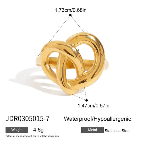 Wholesale Electroplated Geometric White Zircon Stainless Steel Women's Ring With Simple And Exquisite Design