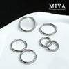 Wholesale Electroplated Hoop Earring Set For Unisex In Minimalist Geometric Stainless Steel Style With Vacuum Plating In The Furnace