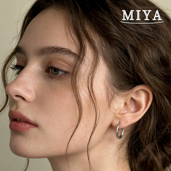 Wholesale Electroplated Hoop Earring Set For Unisex In Minimalist Geometric Stainless Steel Style With Vacuum Plating In The Furnace