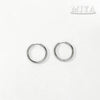 Wholesale Electroplated Hoop Earring Set For Unisex In Minimalist Geometric Stainless Steel Style With Vacuum Plating In The Furnace