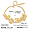 Wholesale Electroplated 18K Gold Geometric Stainless Steel Love Bracelet Jewelry For Women