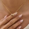 Wholesale Electroplated 18K Gold Stainless Steel Puppy Necklace For Women Fashion Jewelry