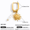 Wholesale Electroplated 18K Real Gold Stainless Steel Women's Fashion Earrings