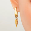 Wholesale Electroplated 18K Real Gold Stainless Steel Women's Fashion Earrings