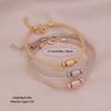 Wholesale Electroplated Metal Cshaped Rhinestone Mesh Open Elastic Bracelets For Women
