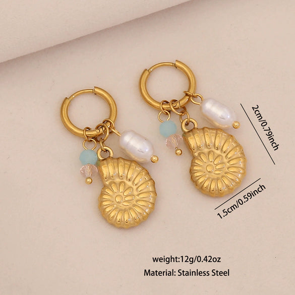 Wholesale Electroplated Stainless Steel Animal And Zodiac Patterned Earrings For Women