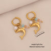 Wholesale Electroplated Stainless Steel Animal And Zodiac Patterned Earrings For Women