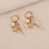 Wholesale Electroplated Stainless Steel Animal And Zodiac Patterned Earrings For Women