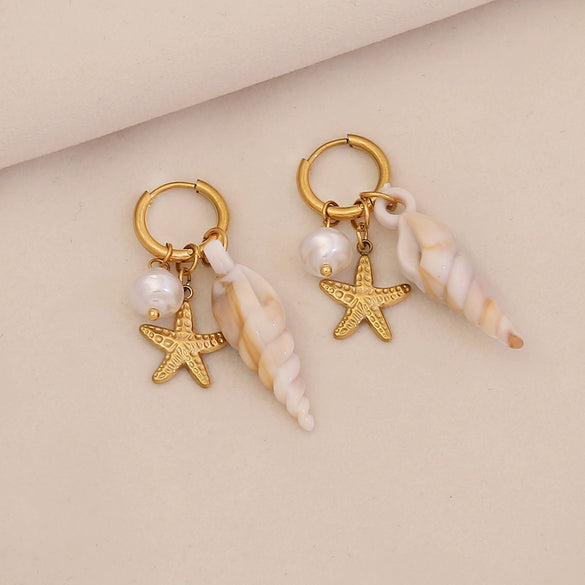Wholesale Electroplated Stainless Steel Animal And Zodiac Patterned Earrings For Women