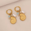 Wholesale Electroplated Stainless Steel Animal And Zodiac Patterned Earrings For Women