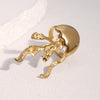 Wholesale Electroplated Stainless Steel Animal Shaped Ring For Women