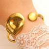 Wholesale Electroplated Stainless Steel Asymmetrical Geometric Bracelet Jewelry Accessories