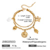 Wholesale Electroplated Stainless Steel Bracelet With Heart And Flower Shapes For Women