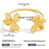 Wholesale Electroplated Stainless Steel Flower Bracelet For Women